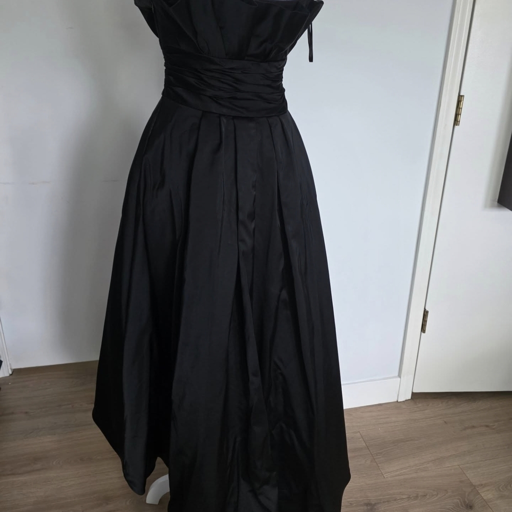White House Black Market High Low Black Dress - Picture 8 of 10